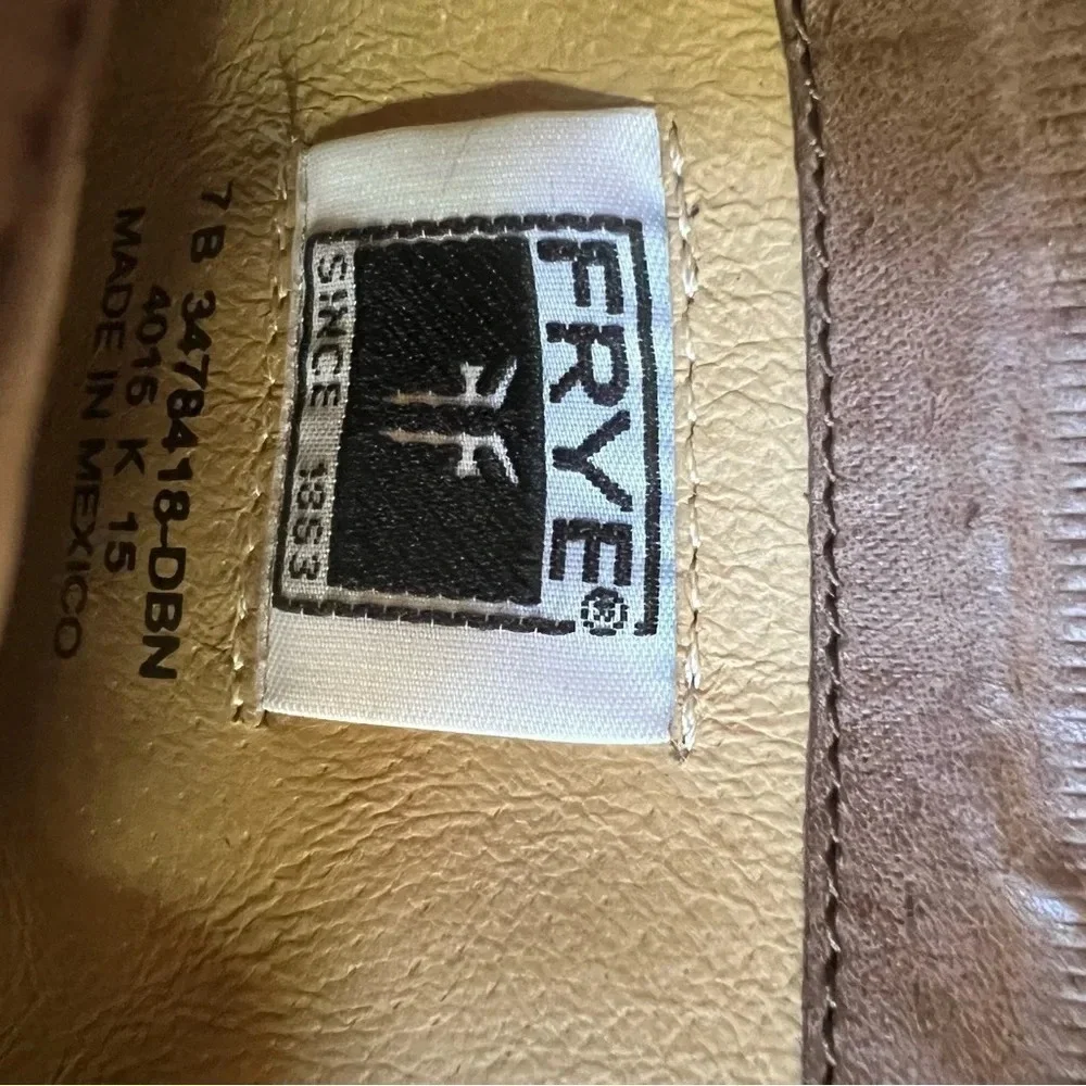 Frye Zoe Ring Leather Short Boots Sz-7 - Picture 8 of 9